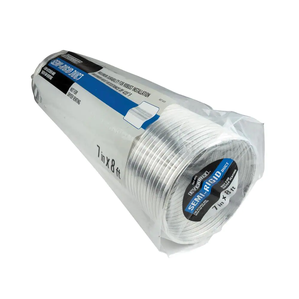 Everbilt 7 in. x 8 ft. Semi-Rigid Flexible Aluminum Duct