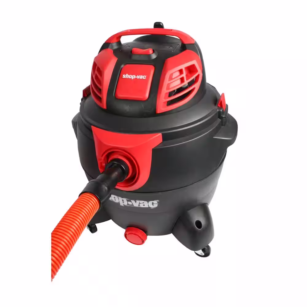 Cen-Tec Industrial Hose Reel and 50 ft. Hose with Adapters for Wet/Dry Vacuums