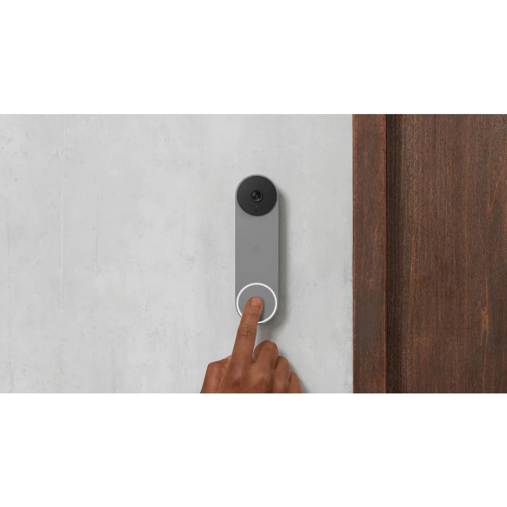 Google Nest Doorbell (Battery) - Smart Wi-Fi Video Doorbell Camera - Ash