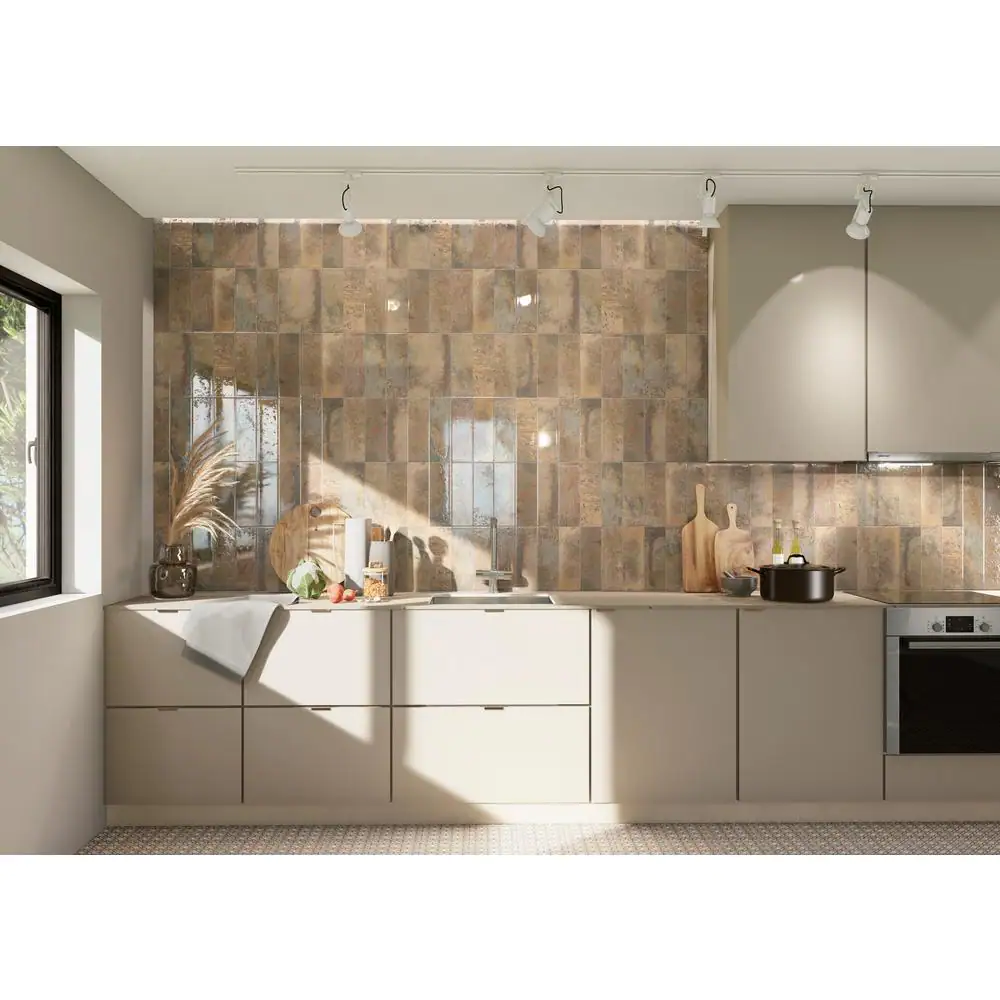 MSI Marza Rust 4 in. x 12 in. Glossy Ceramic Brown Subway Tile (11.22 sq. ft. / case)