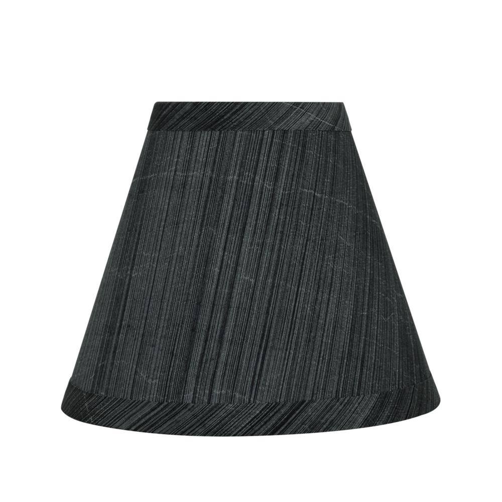 Aspen Creative Corporation 6 in. x 5 in. Grey/Black Hardback Empire Lamp Shade (2-Pack)