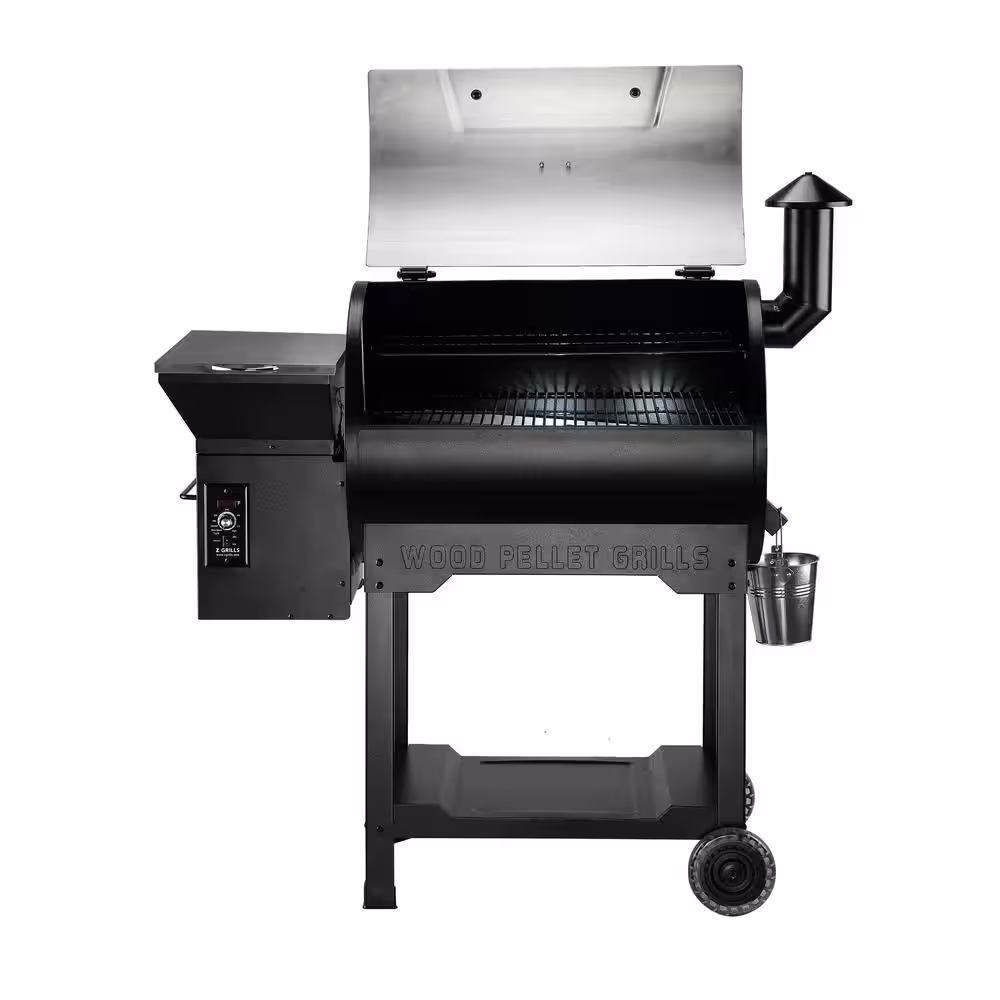 Z GRILLS 694 sq. in. Wood Pellet Grill and Smoker PID, Stainless Steel