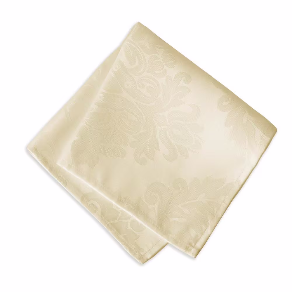 Elrene 17 in. W x 17 in. L Elrene Barcelona Damask Fabric Napkins (Set of 4)