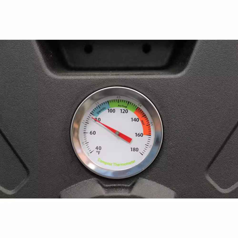 None Exaco 43 Gal. Mr. Spin Dual Chamber Compost Tumbler