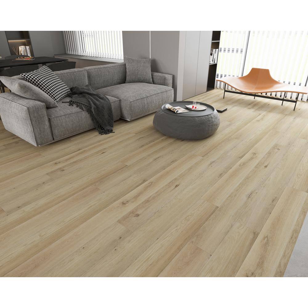 Montserrat Vagabond Haven Beige 20 MIL x 9 in. W x 71 in. L ESPC Waterproof Click Lock Vinyl Plank Flooring (26.59 sq. ft./case)