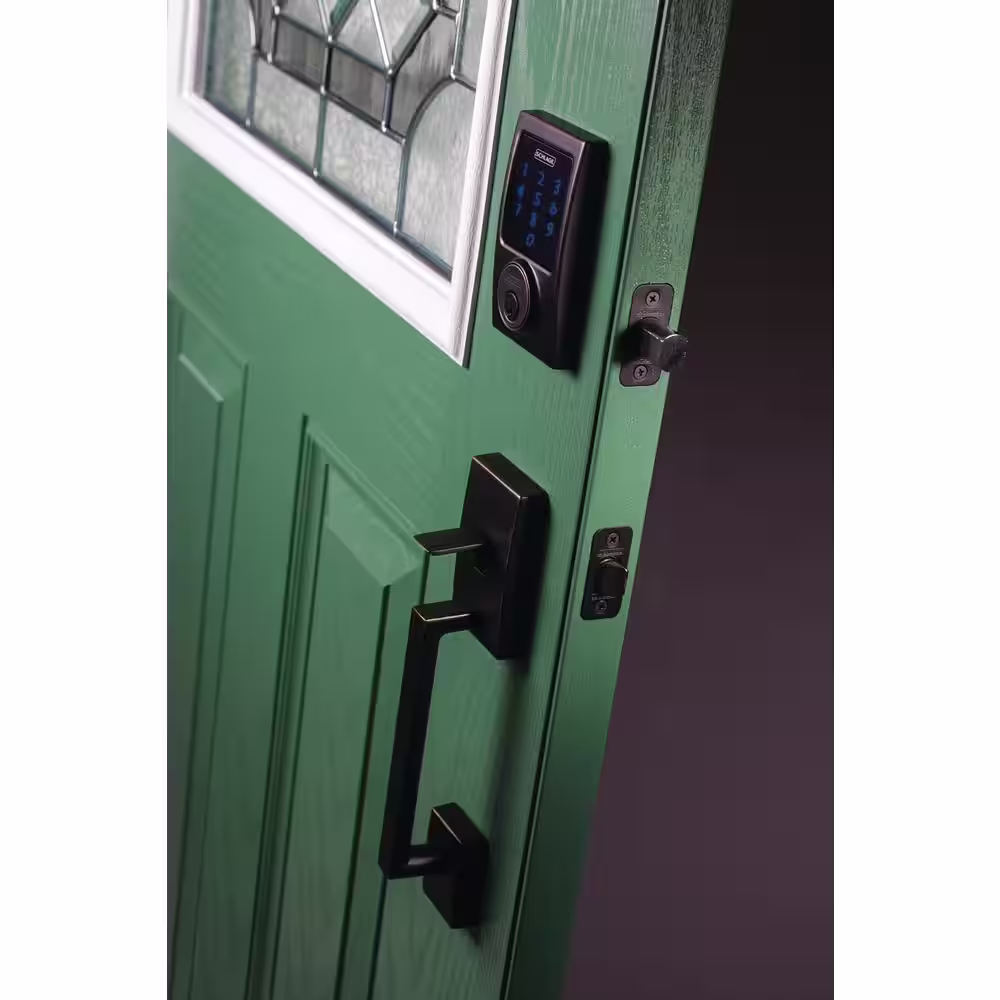 Schlage Century Aged Bronze Electronic Connect Smart Deadbolt - Z-Wave Plus Enabled