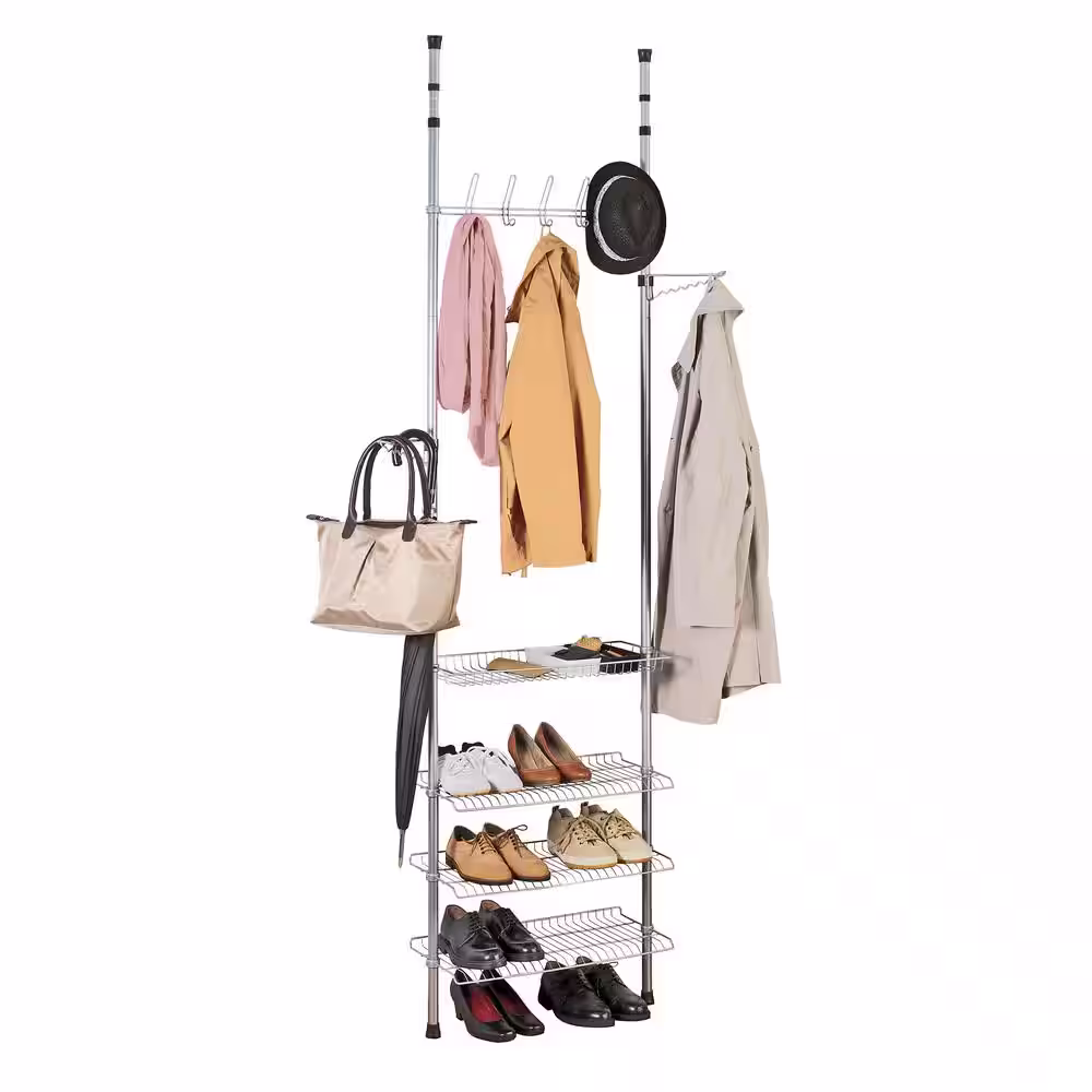 Wenko Gray Metal Clothes Rack
