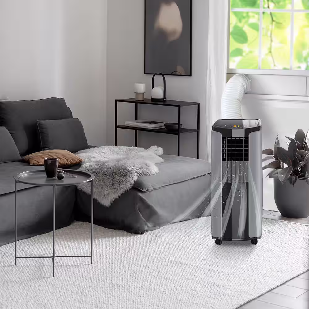 Tosot 5,000 BTU (DOE) BTU Portable Air Conditioner with Built-In Dehumidifier in Black