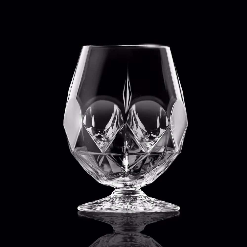 Lorren Home Trends Sniffer 16 oz. Crystal Whiskey-Glencairn Drink ware Glass Set of 6