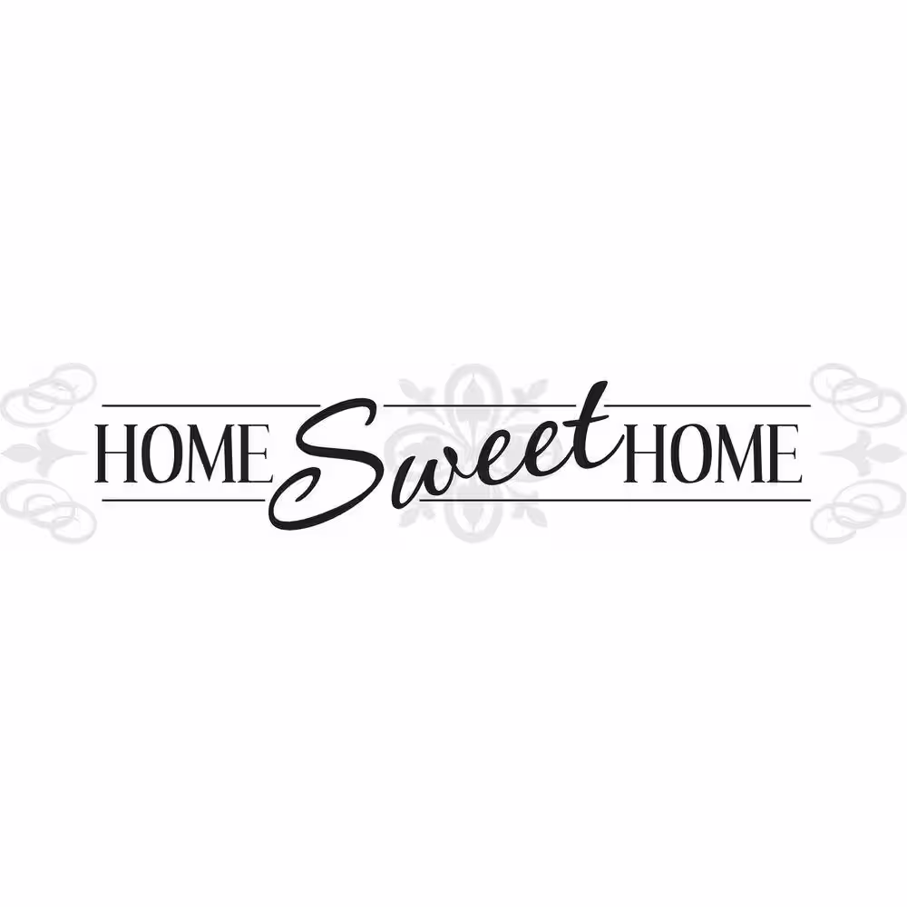 York Wallcoverings 5 in. x 11.5 in. Home Sweet Home 3-Piece Peel and Stick Wall Decal