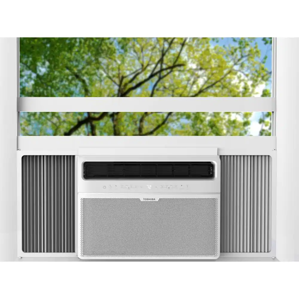 Toshiba 10,000 BTU 115-Volt Smart Wi-Fi Touch Control Window Air Conditioner with Remote and ENERGY STAR in White