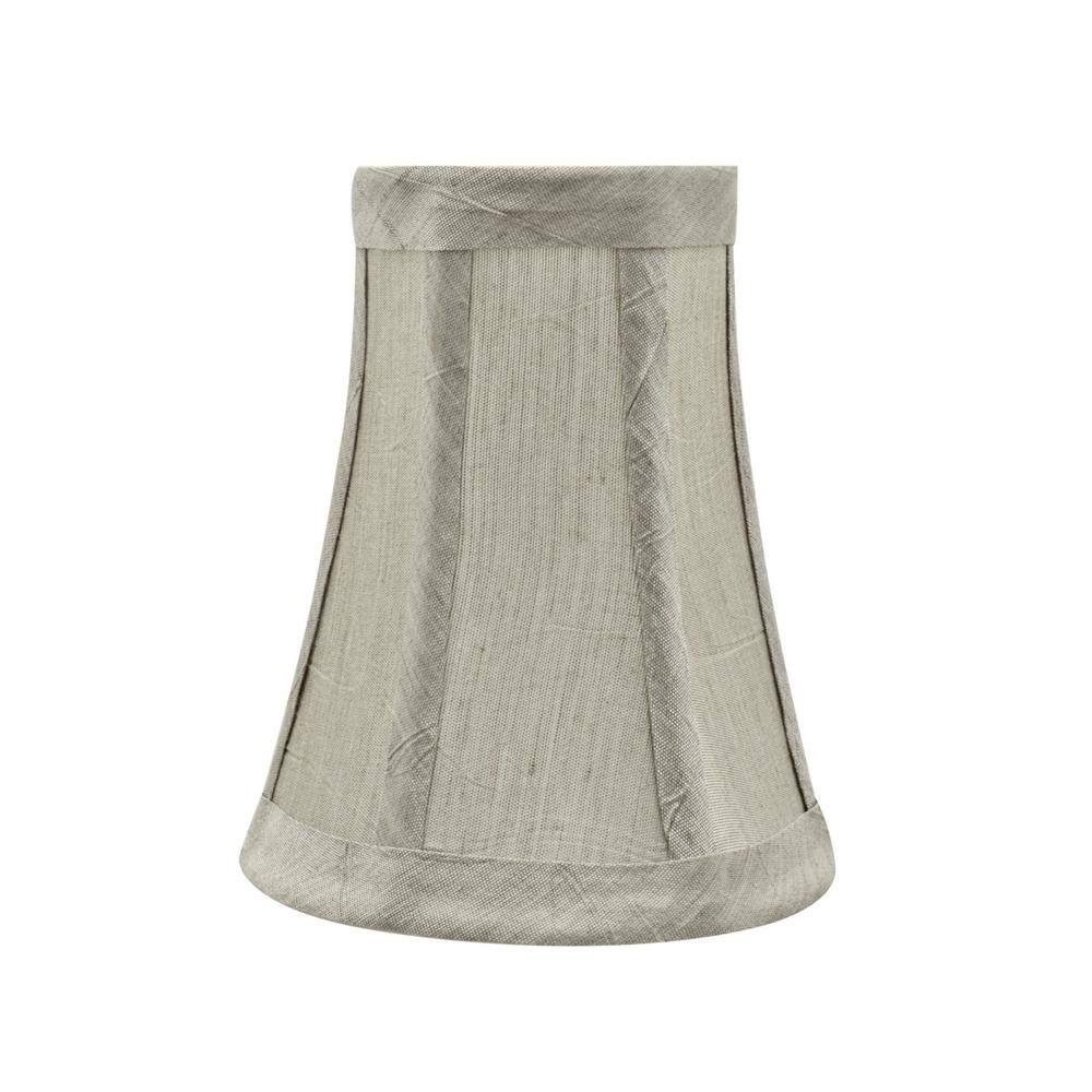 Aspen Creative Corporation 4 in. x 5 in. Silver/Grey Bell Lamp Shade (6-Pack)