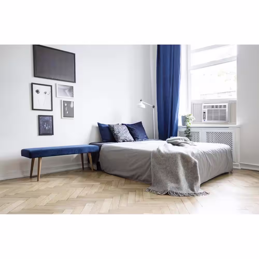 Keystone 12,000 BTU Window-Mounted Air Conditioner with Follow Me LCD Remote Control in White, KSTAW12BE