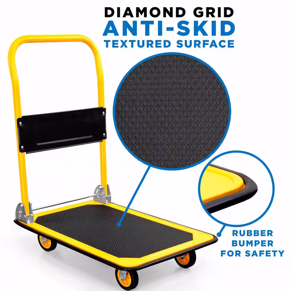 mount-it! Foldable Push Cart Dolly