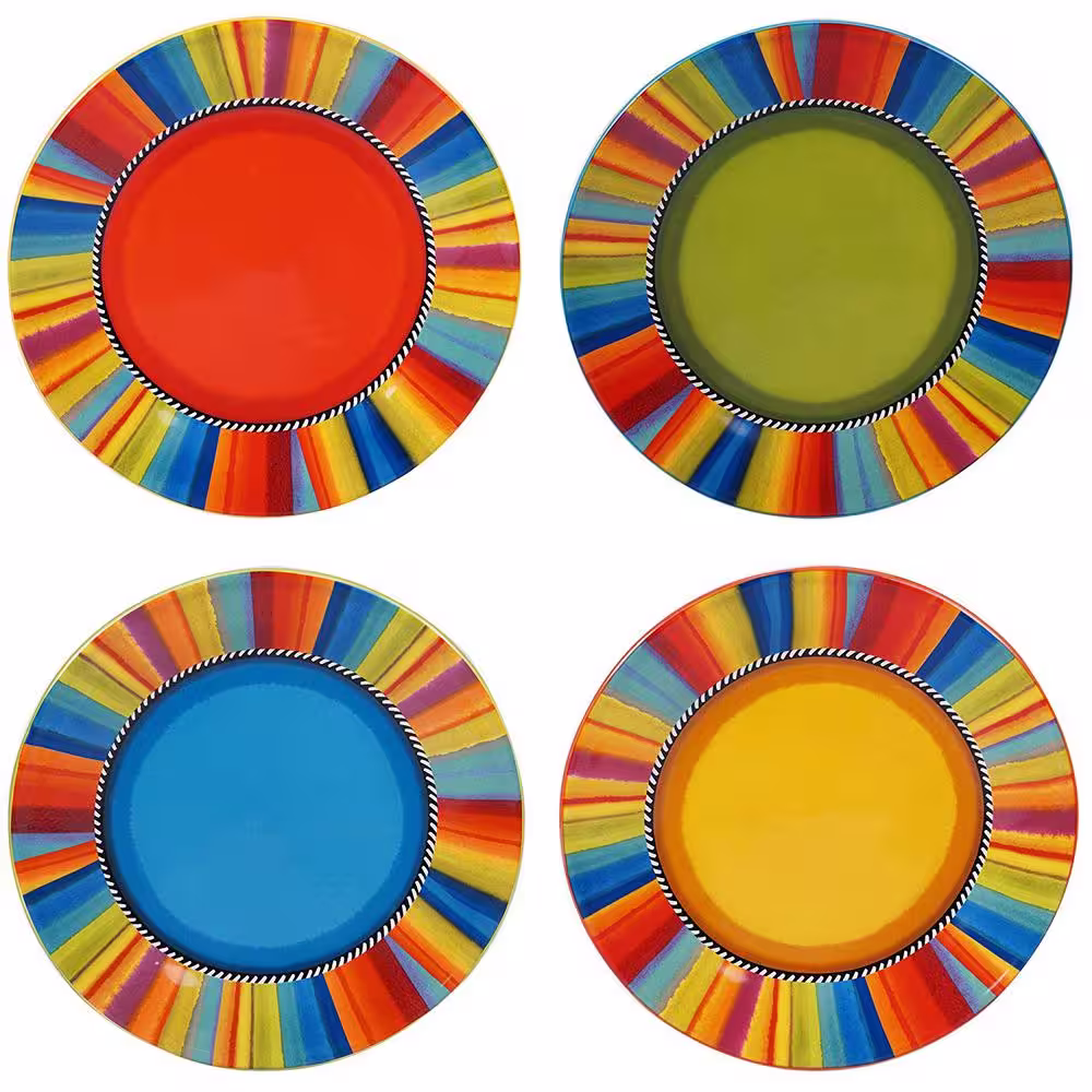 Certified International Sierra 16-Piece Seasonal Multicolored Earthenware Dinnerware Set (Service for 4)