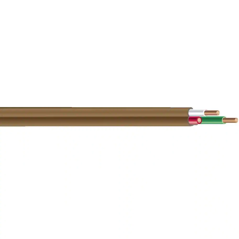 Southwire 50 ft. 18/3 Brown Solid CU CL2 Thermostat Wire