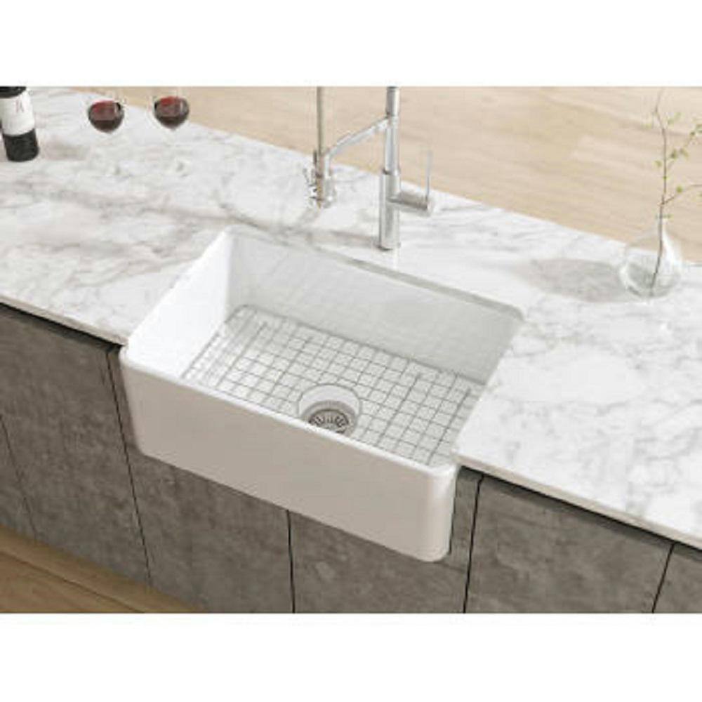 LaToscana 33.5 in. Fireclay Grid for Undermount Single Bowl Sink in Stainless Steel