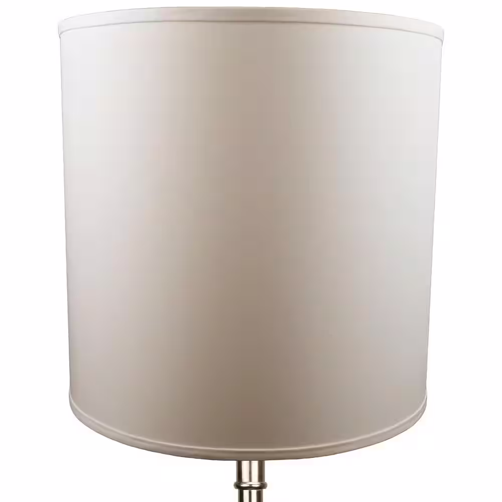 FenchelShades.com Fenchel Shades 18 in. Top Diameter x 18 in. Bottom Diameter x 18 in. Height Drum Lamp Shade - Linen Ivory
