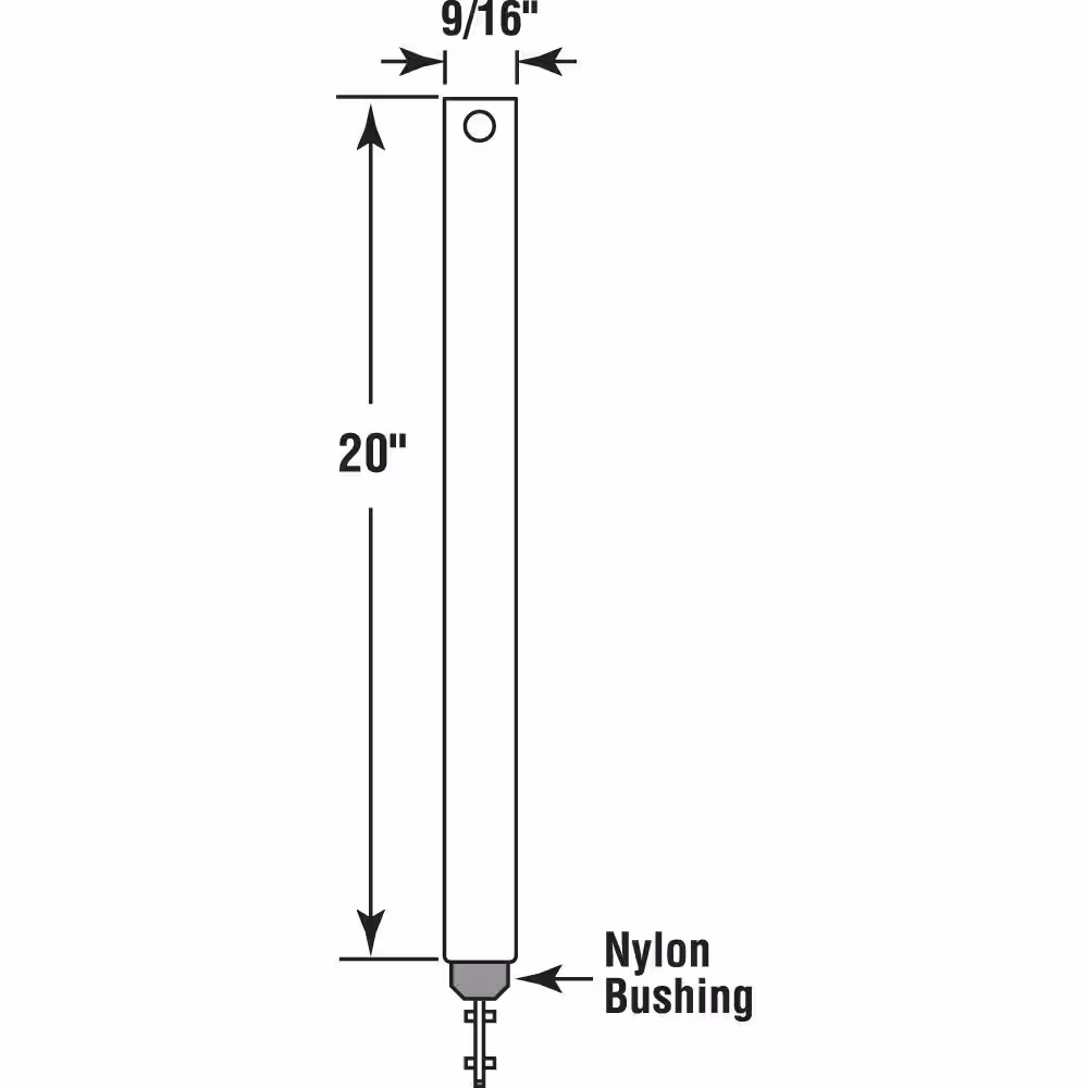 Prime-Line 20 in. Spiral Tilt Balance, Blue Tip (Single Pack)