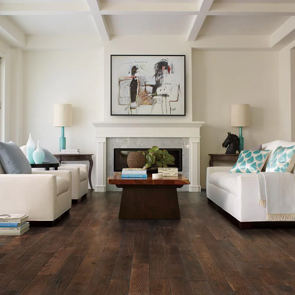 Malibu Wide Plank Pacific Grove French Oak 3/4 in. T x 5 in. W Wire Brushed Solid Hardwood Flooring (904 sq. ft./pallet)
