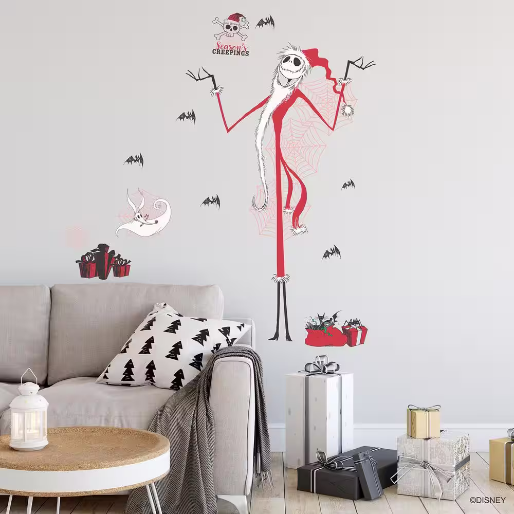 RoomMates Nightmare Before Christmas Holiday Removable Red Giant Wall Decal