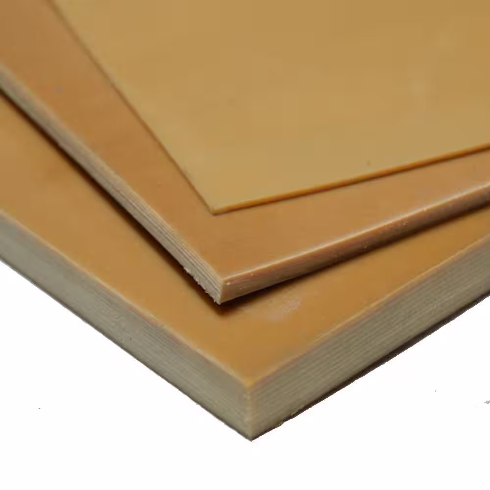 Rubber-Cal Pure Gum Rubber 1/16 in. x 36 in. x 12 in. Tan Commerical Grade 40A Rubber Sheet