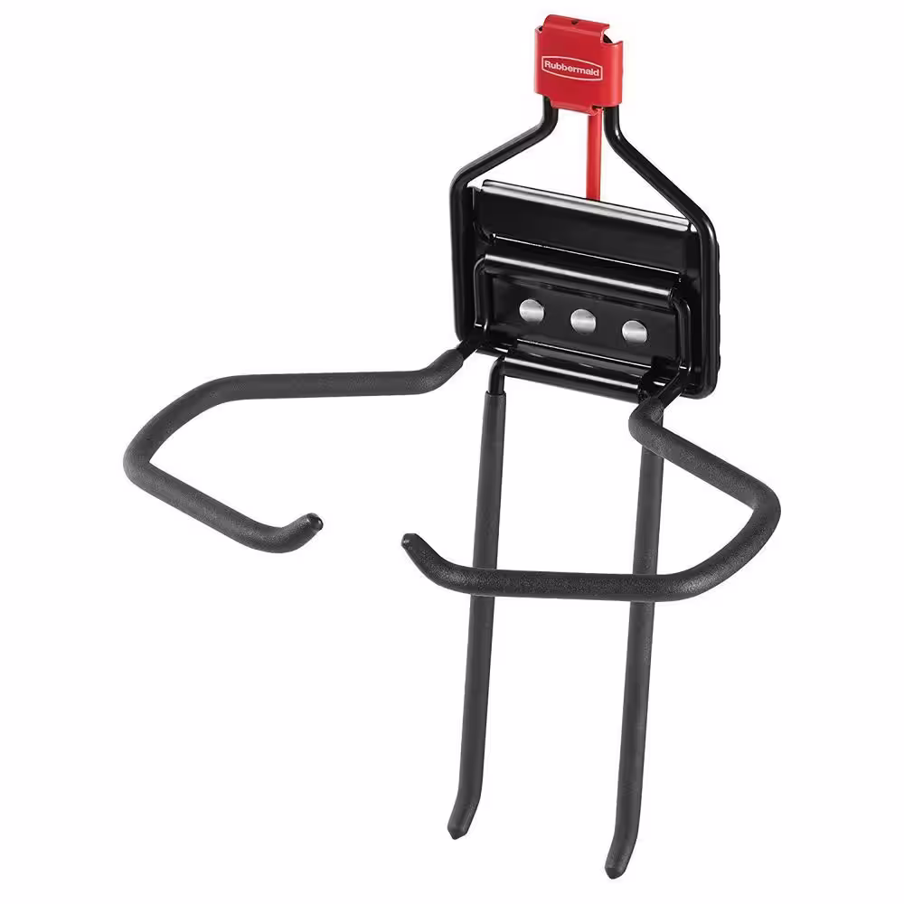 Rubbermaid Storage Shed Hook Space Saving Large Mounted Power Tool Holder (3-Pack)