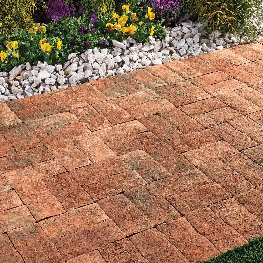 Pavestone Clayton 7 in. L x 3.5 in. W x 1.77 in. H Antique Red Concrete Paver (840-Pieces/142.8 sq. ft./Pallet)