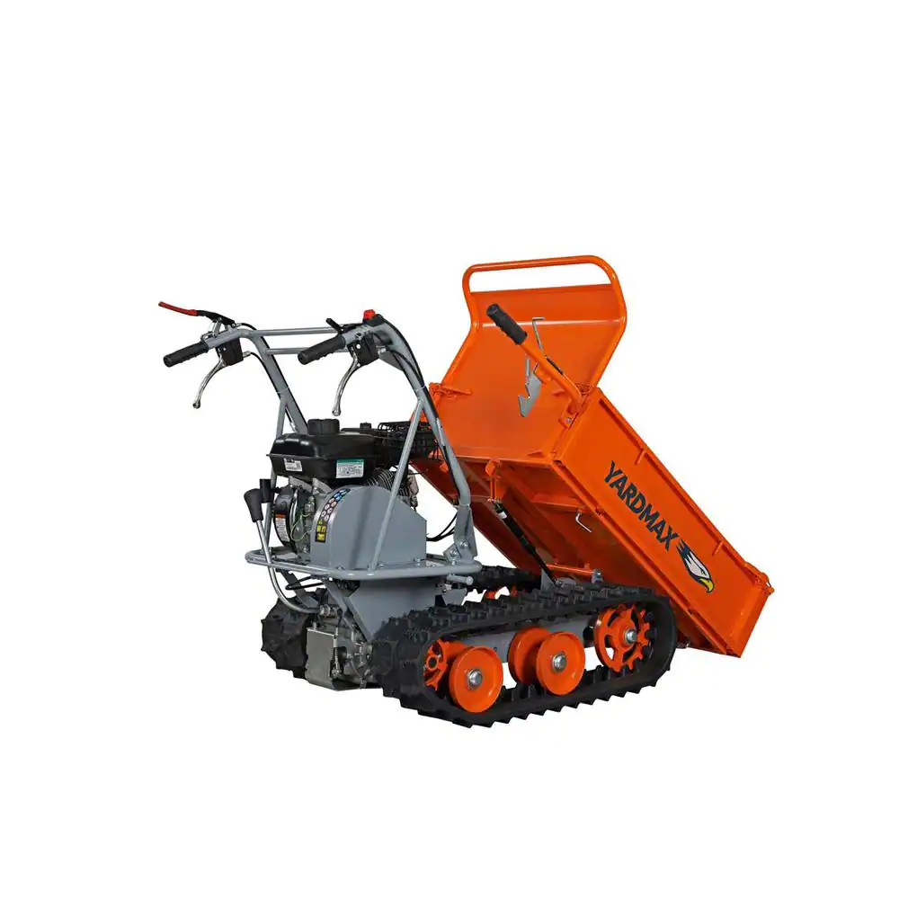 YARDMAX YD8203 Track Barrow - Flatbed, 660lb. Capacity, Briggs CR950, 6.5 hp, 208cc