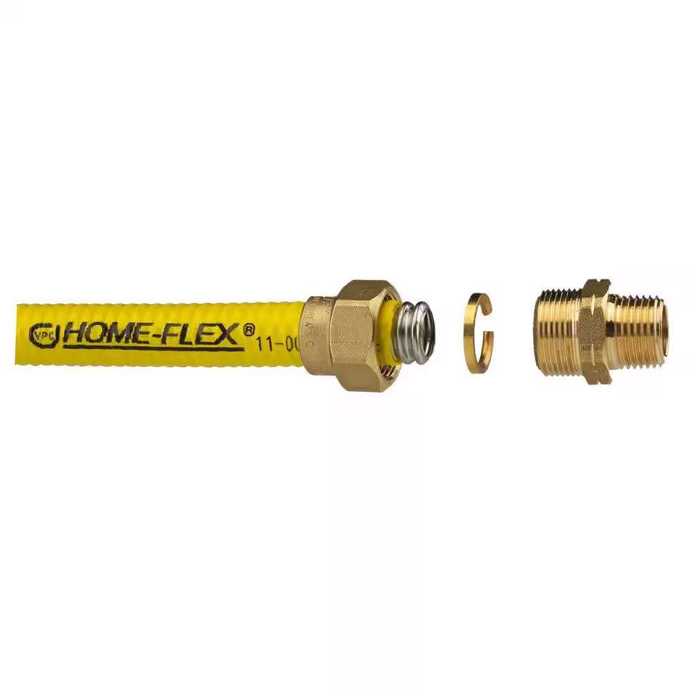 HOME-FLEX 1/2 in. CSST x 1/2 in. MIPT Brass Male Adapter