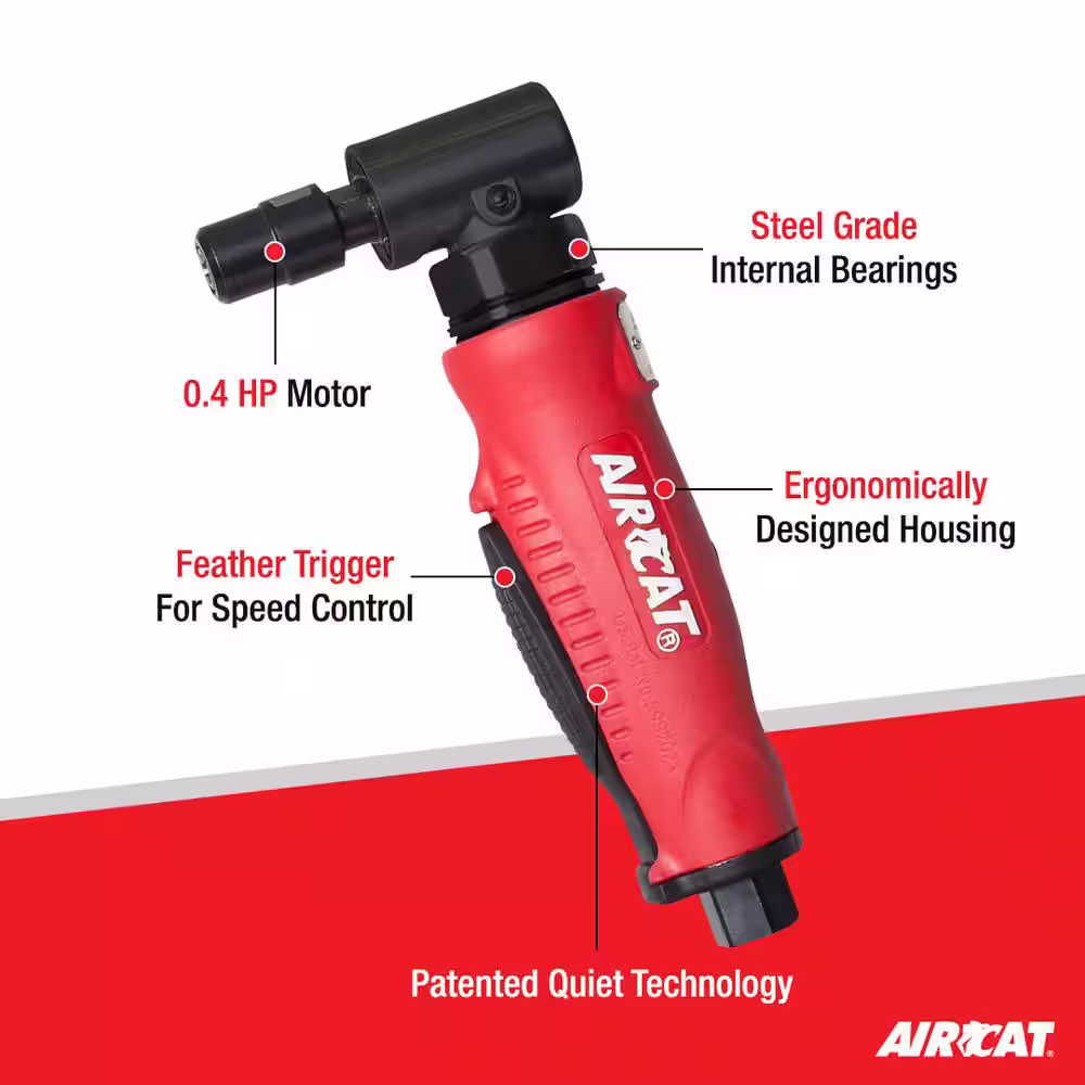 AIRCAT Composite 1/4 in. Right Angle Die Grinder