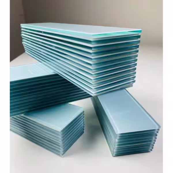 ABOLOS Modern Design Styles Glossy Blue Subway 3 in. x 12 in. Glass Peel and Stick Tile (11 sq. ft./Case)