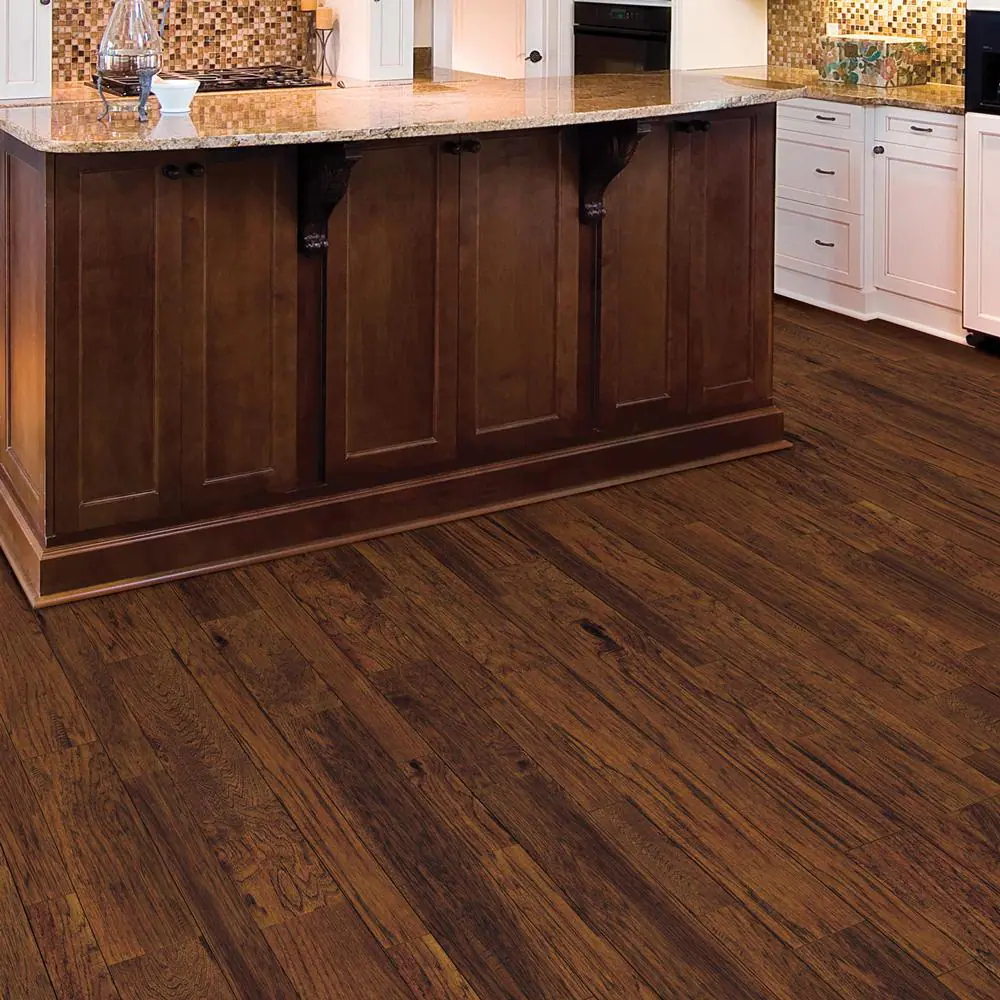 None Barrett Distressed Hickory 3/8 in. T x 6.5 in. W Engineered Hardwood Flooring (472.5 sqft/pallet)