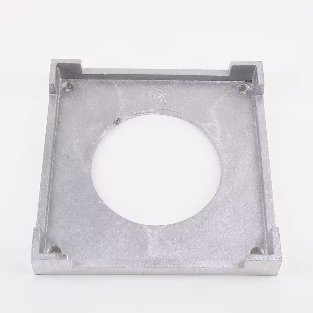 None 8 in. x 8 in. Aluminum Plinth Block (box of 2)
