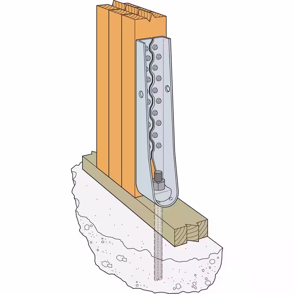 Simpson Strong-Tie HDU 16-5/8 in. Galvanized Predeflected Holdown with Strong-Drive SDS Screws