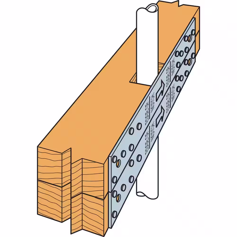 Simpson Strong-Tie RPS 28-5/16 in. 16-Gauge ZMAX Galvanized Retrofit Strap Tie