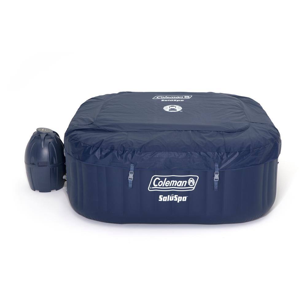 Coleman SaluSpa 4-Person Inflatable Hot Tub with Intex Cup Holder Tray (2-Pack)