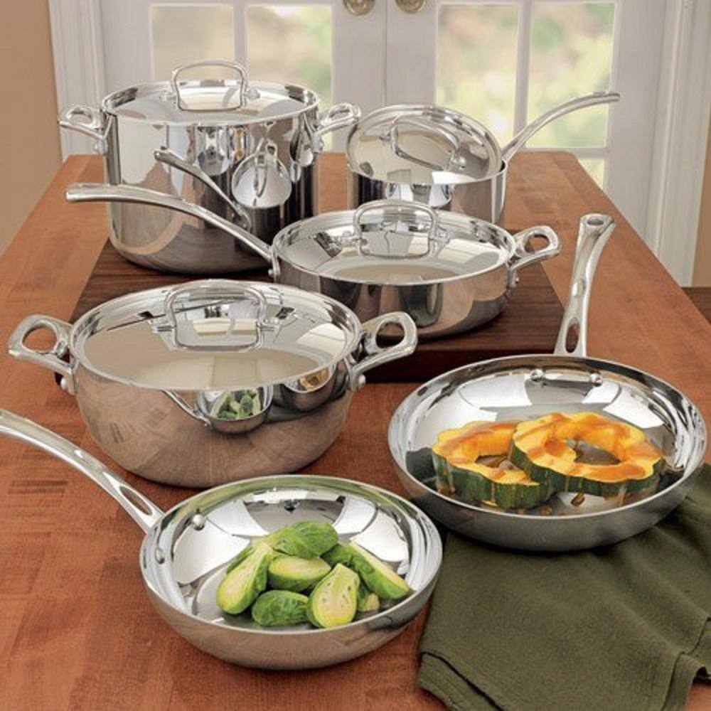 Cuisinart French Classic 10-Piece Stainless Cookware Set with Lids