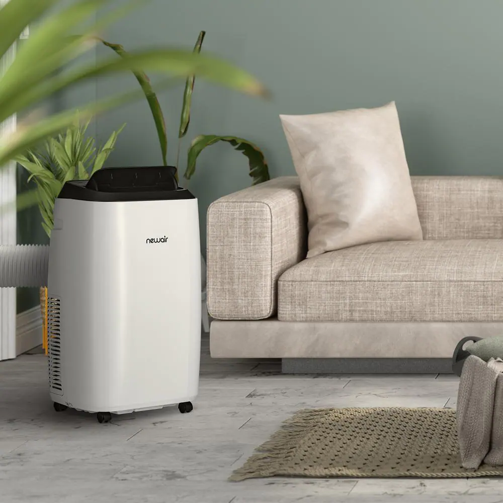 NewAir 14,000 BTU (10,000 BTU DOE) Portable Air Conditioner with Dehumidifying Mode in White