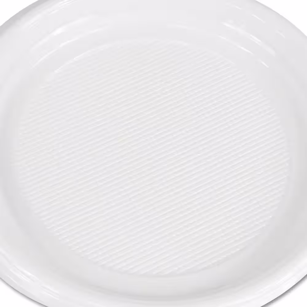 Boardwalk Hi-Impact 9 in. White Disposable Plastic Plates (500-Carton)