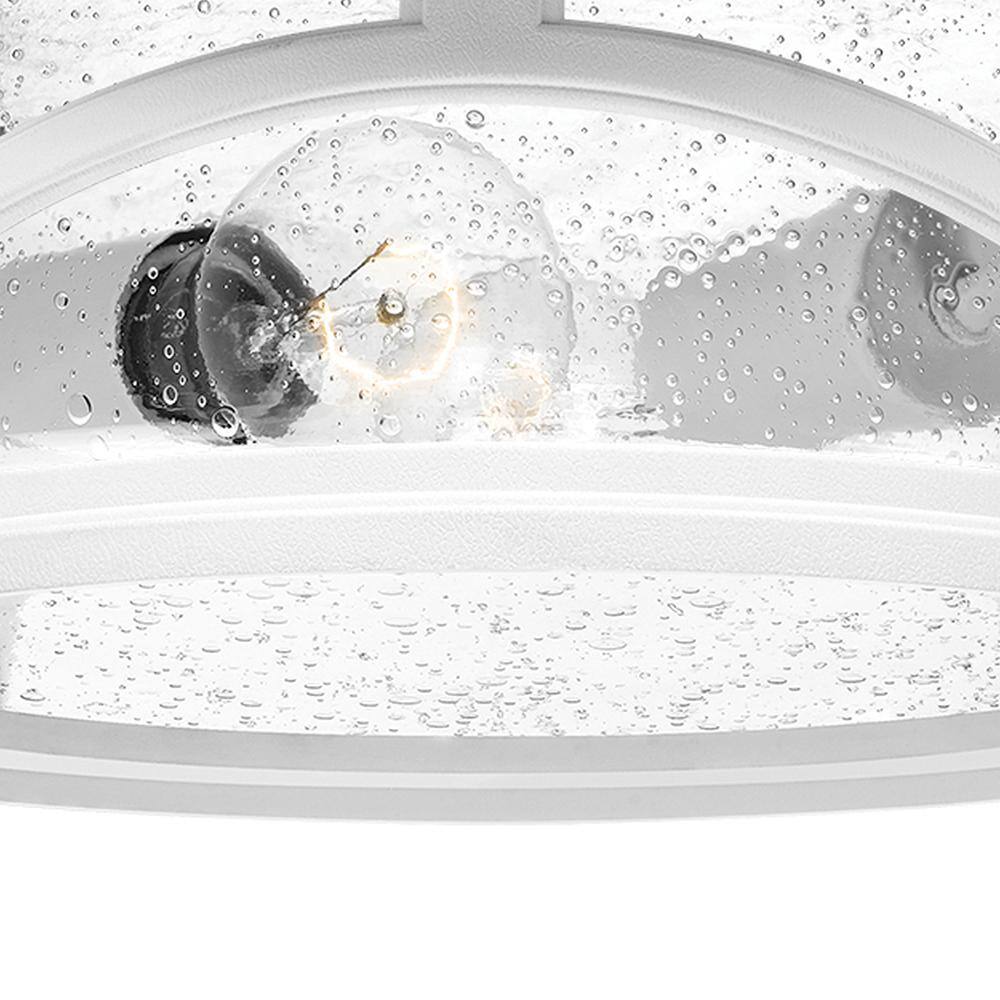 Quoizel Marblehead 1-Light White Lustre Outdoor Flush Mount