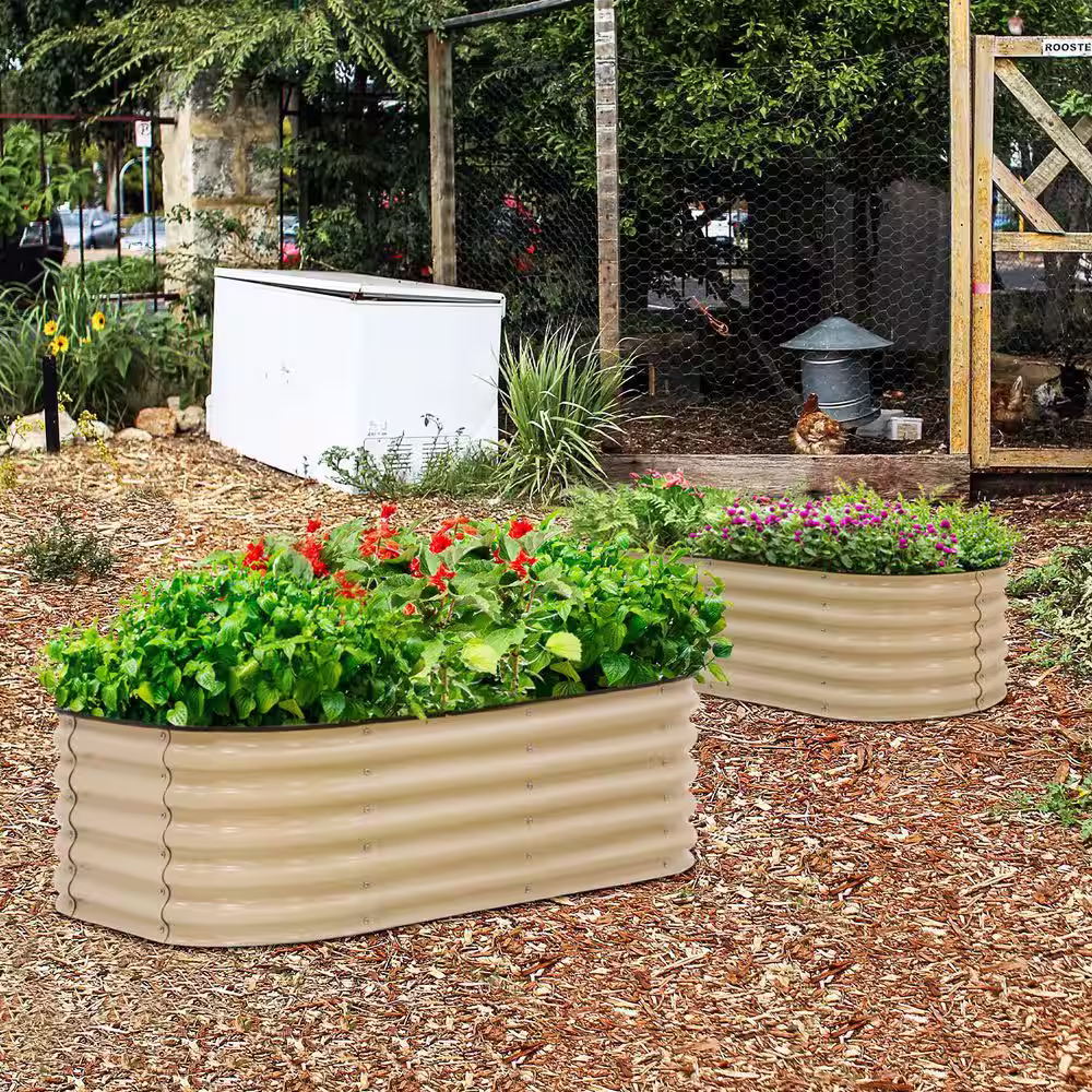 None 9-in-1 Metal Raised Garden Bed