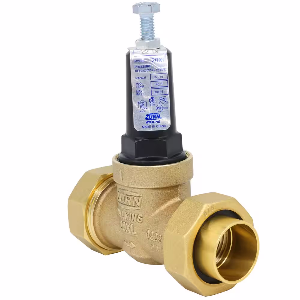 Wilkins 1 in. 20XL Pressure Reducing Valve (Double Female Union Copper Sweat)