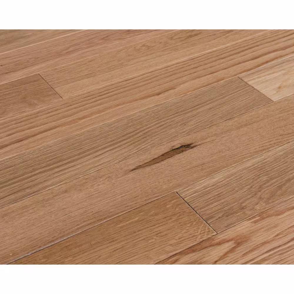 None Natural Oak 3/4 in. W Thick x 3.25 in. Wide x Random Length Solid White Oak Hardwood Flooring (27.00 sq. ft./case)
