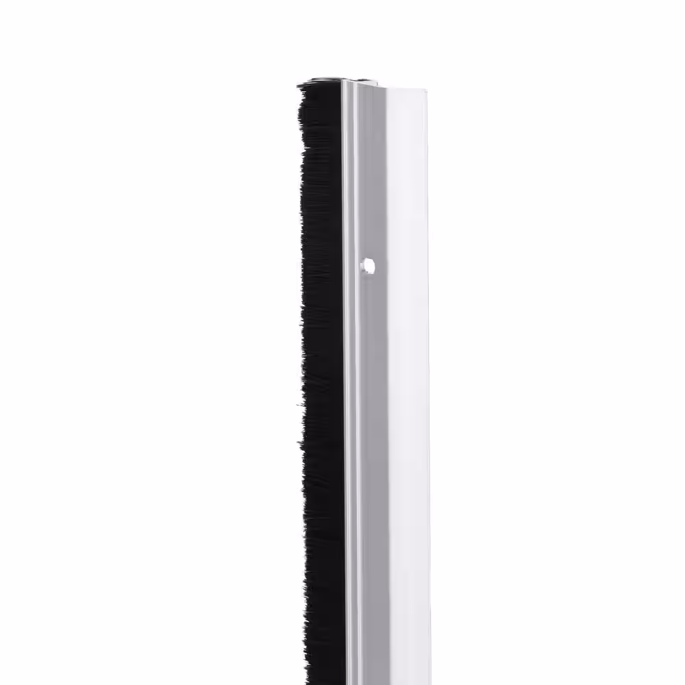 Frost King 36 in. x .25 in. Heavy-Duty Aluminum and Brush Door Sweep Weatherstrip