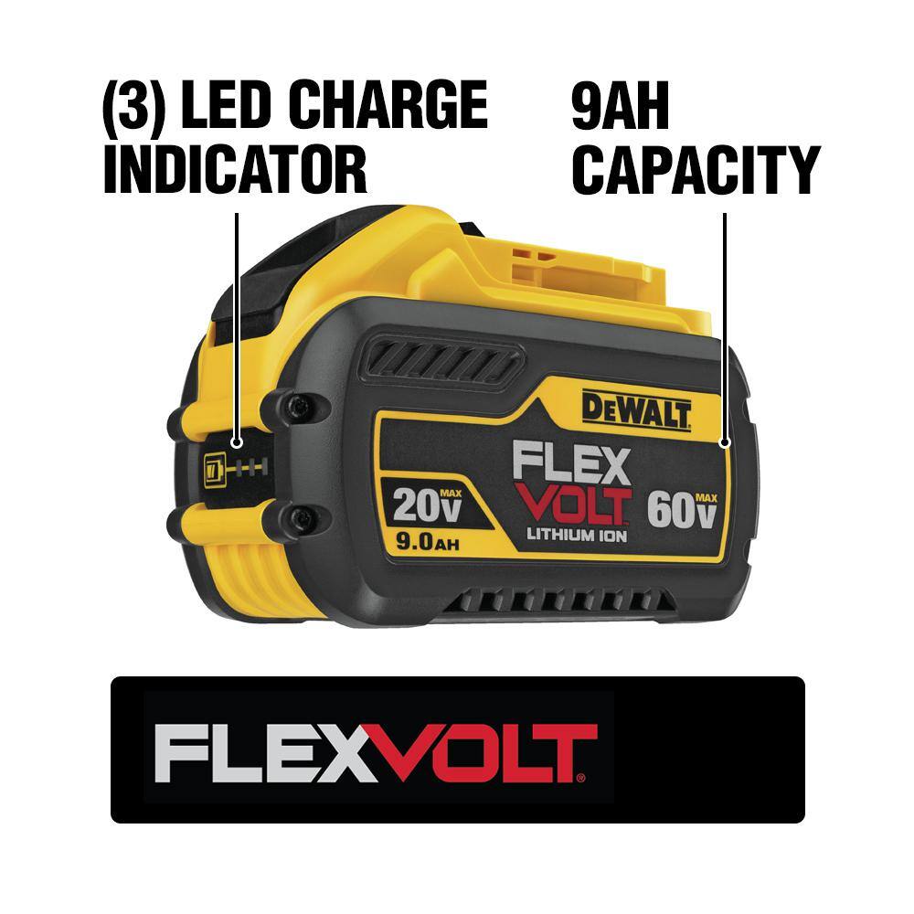 DEWALT FLEXVOLT 20V/60V MAX Lithium-Ion 9.0Ah Battery Pack (8-Pack)