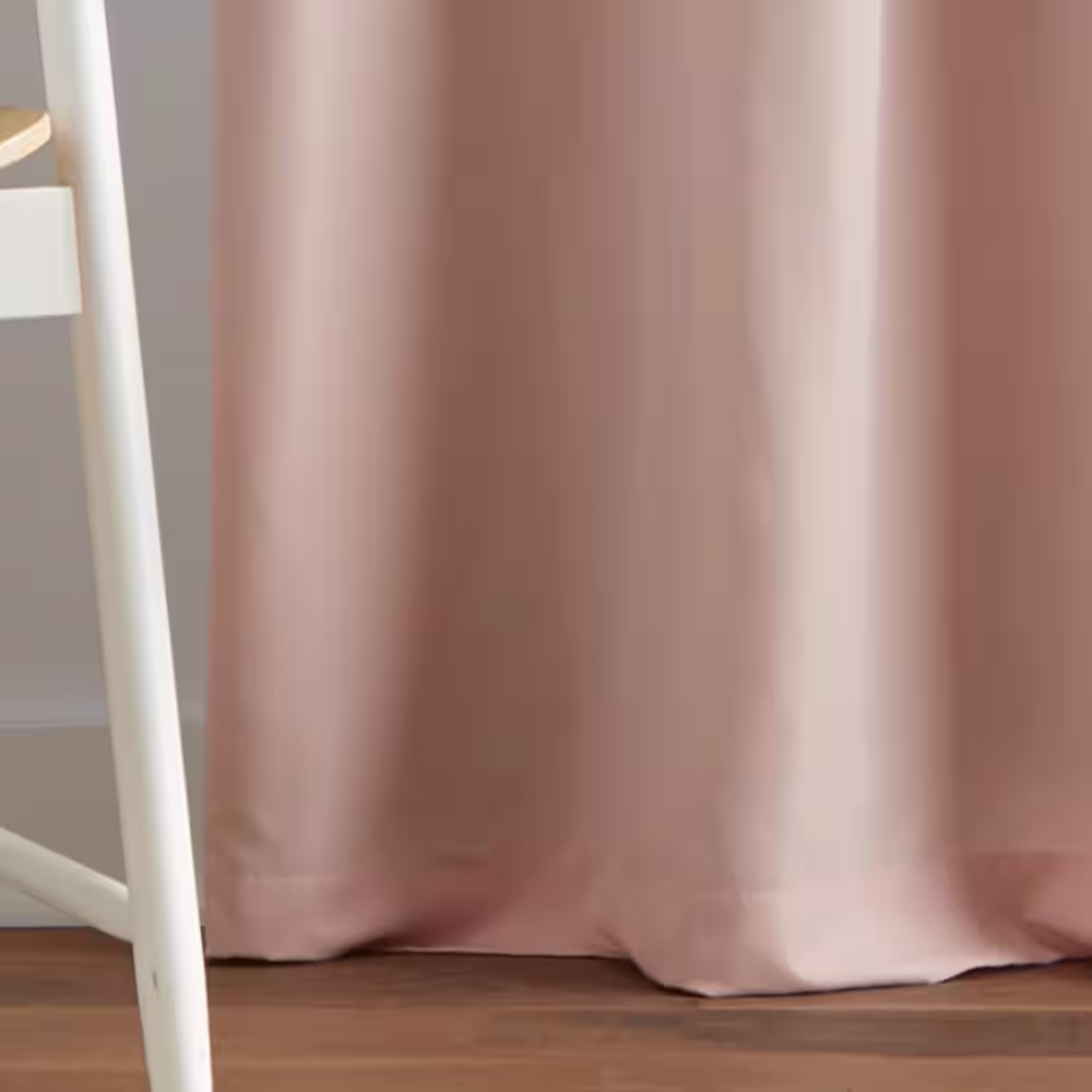 Dream Factory Harper Blackout Grommet Lined Pink 37 in. W x 84 in. L