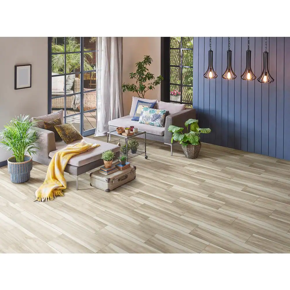 None Ansley Amber 8 in. x 40 in. Matte Porcelain Floor and Wall Tile (15.54 sq. ft./Case)
