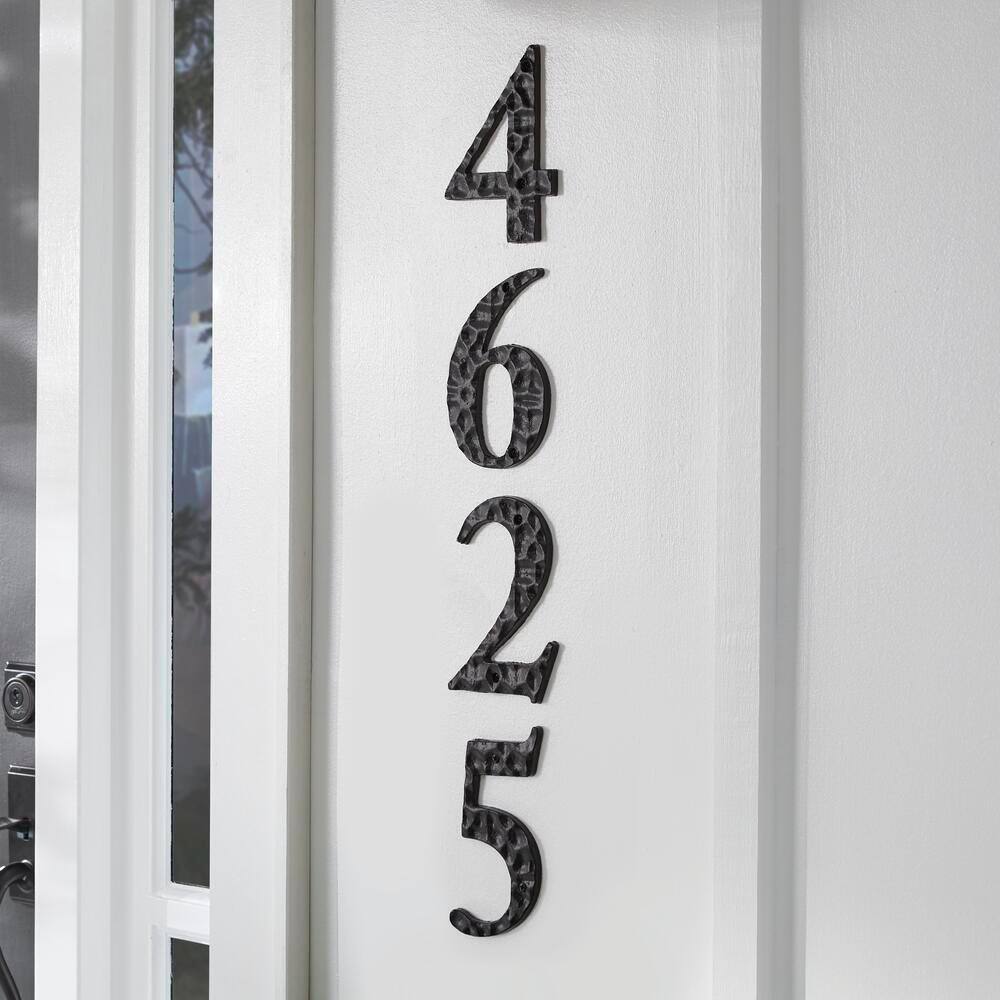 Everbilt 6 in. Black Cast Iron House Number 2