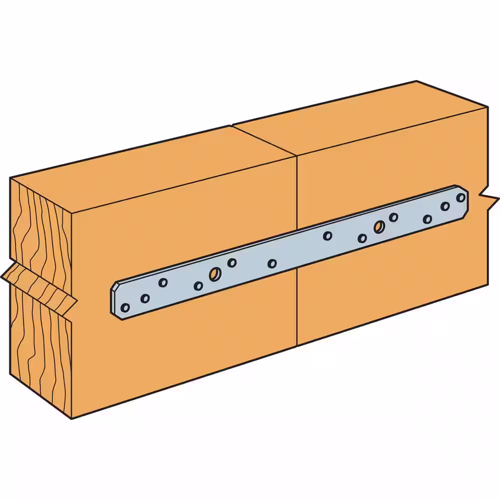 Simpson Strong-Tie MSTA 15 in. 18-Gauge ZMAX Galvanized Medium Strap Tie